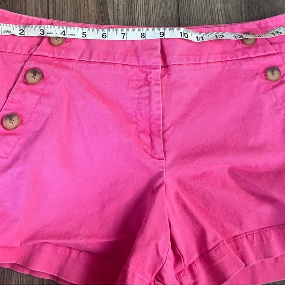 LOFT High Waist Pink Shorts with Nautical Flair the Riviera - Picture 5 of 11